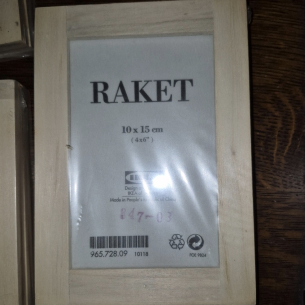 Ikea Unfinished Pine  frames,  packages of three